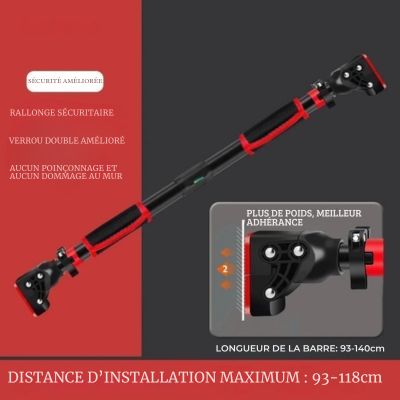 barre de traction ajustable 93 140cm