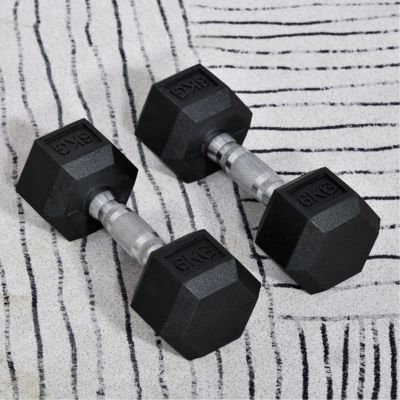 dumbbell-6kg-acier-caoutchouc